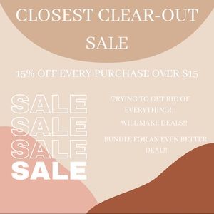 CLOSET CLEAR-OUT SALE